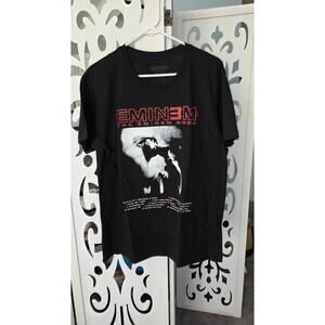 Eminem The Eminem Show Album Graphic Rap Tee Black Cotton Large NWOT